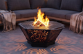 Handcrafted 2-in-1 Collapsible Fire Pit & Grill – Premium 76 cm - Design 4