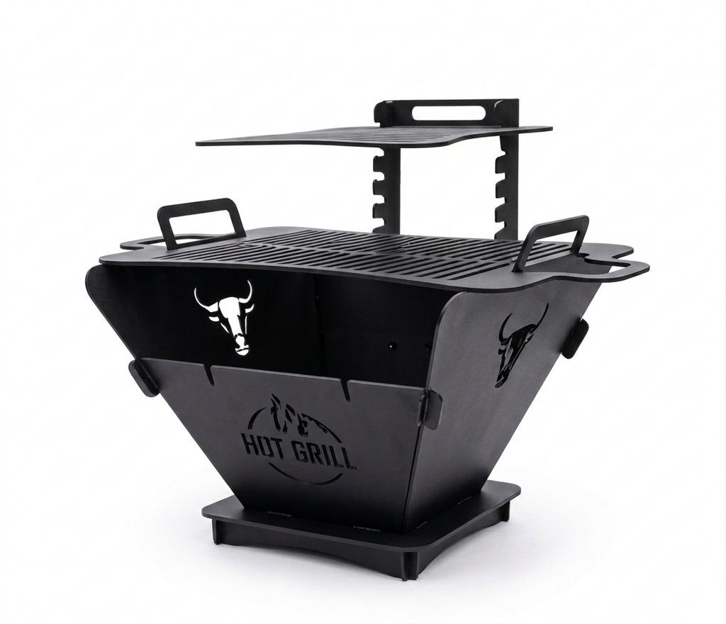 Handcrafted Collapsible Grill, BBQ, Fire Pit - 60cmx45cm
