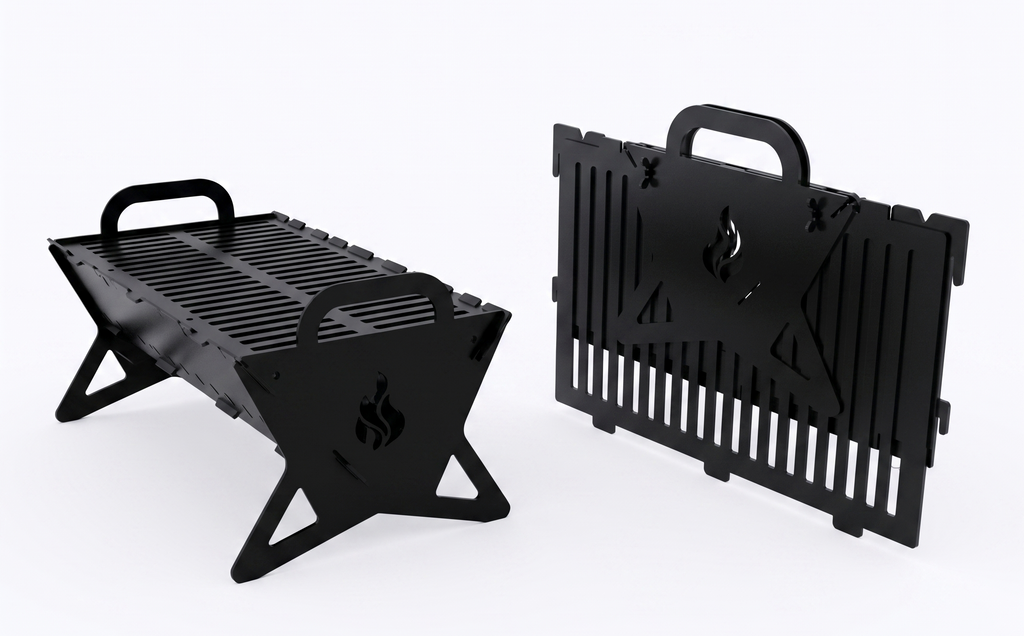 Portable, Collapsible BBQ, Grill, Fire Pit