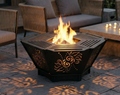 Handcrafted 2-in-1 Collapsible Fire Pit & Grill – 76 cm - Design 3
