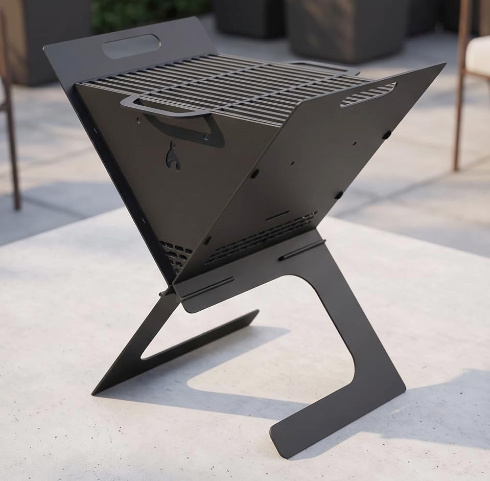 Portable Grill - Collapsible Grill, BBQ and Fire Pit