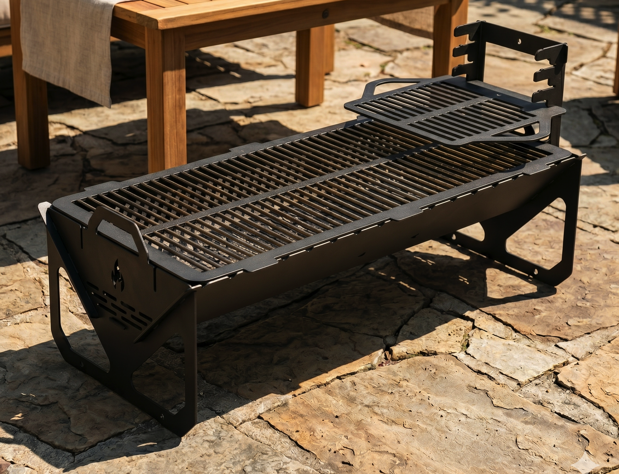 XL Long Collapsible, Foldable & Portable Grill, BBQ, Fire Pit