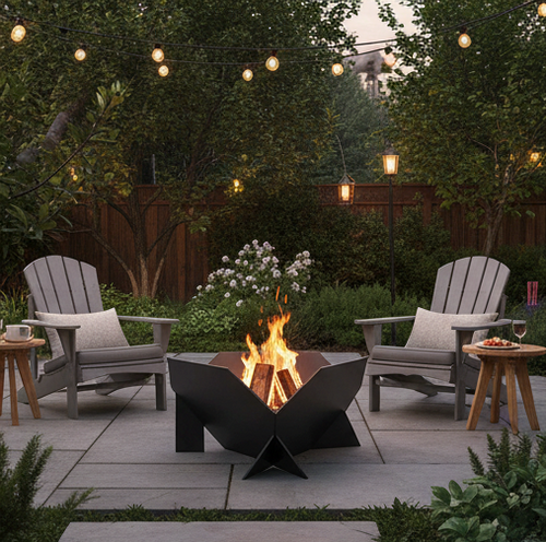 Collapsible, Foldable & Portable Fire Pit - 65cm