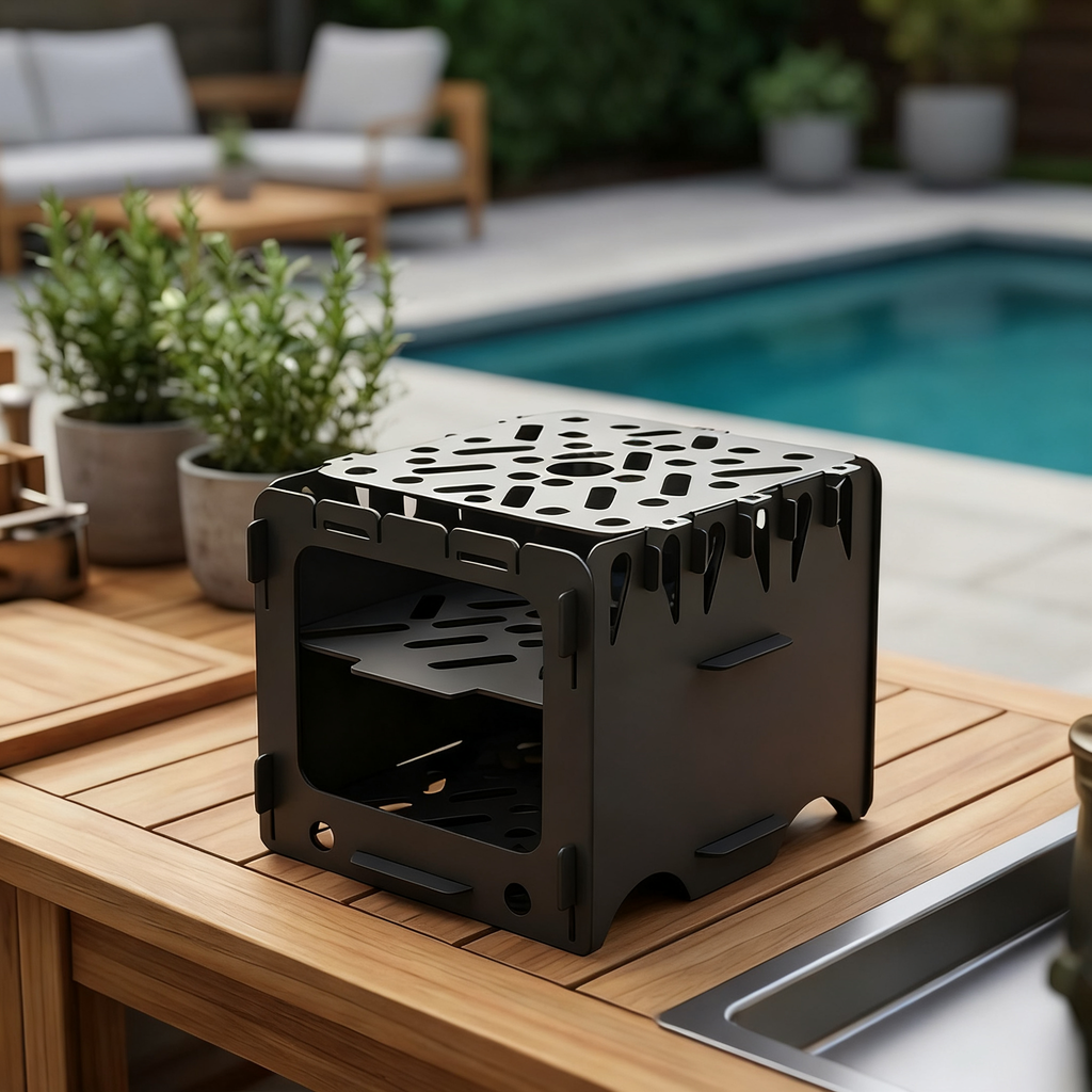 Mini Collapsible, Foldable Camping Grill, BBQ, Stove