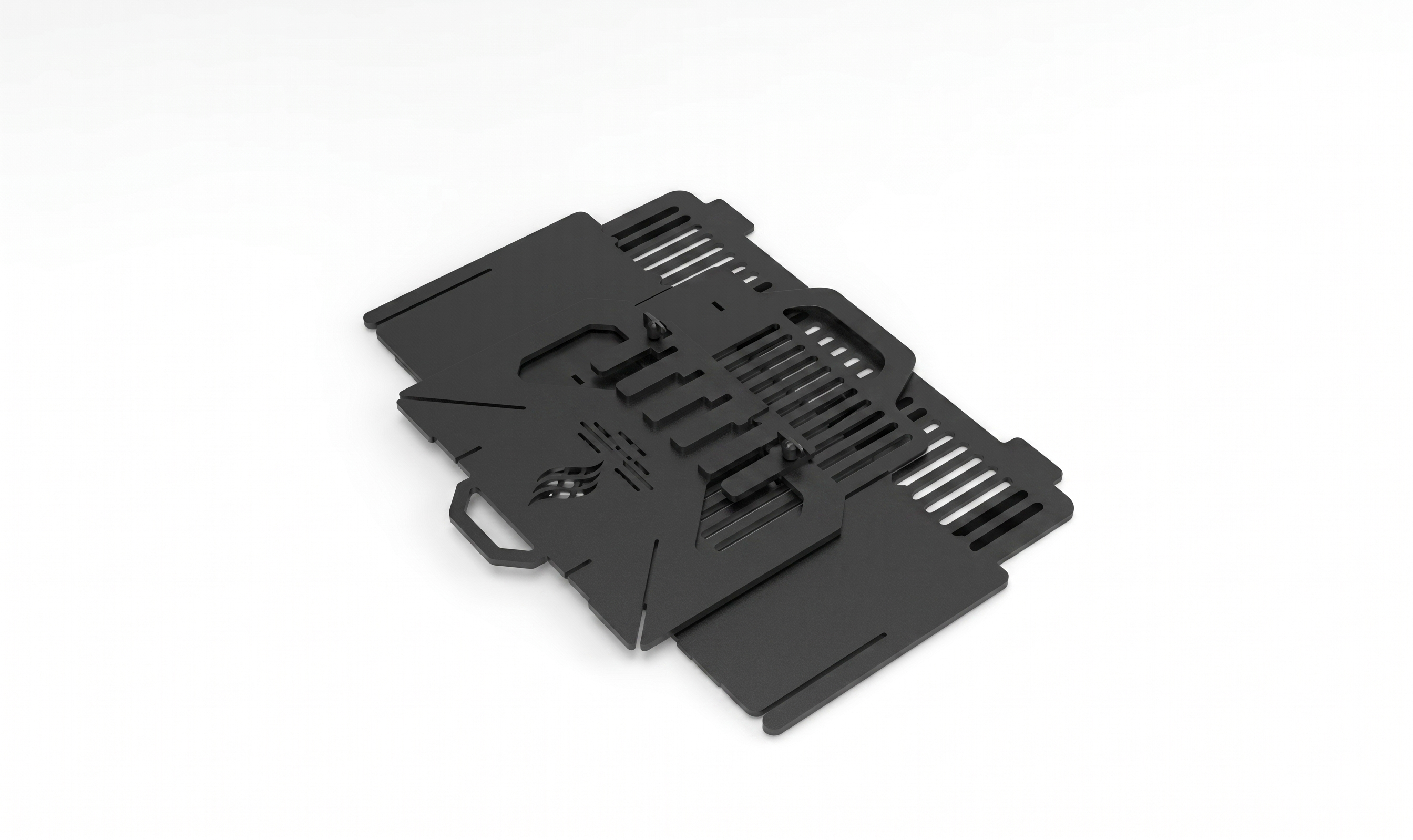 Portable Grill & Fire Pit – Handcrafted Heavy-Duty Collapsible BBQ with Adjustable Rack Attachment