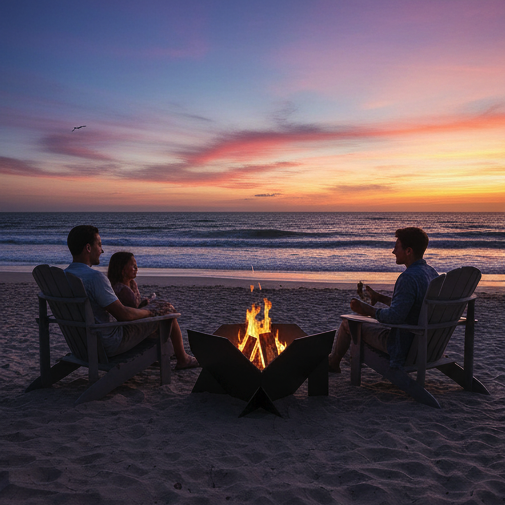Collapsible, Foldable & Portable Fire Pit - 65cm