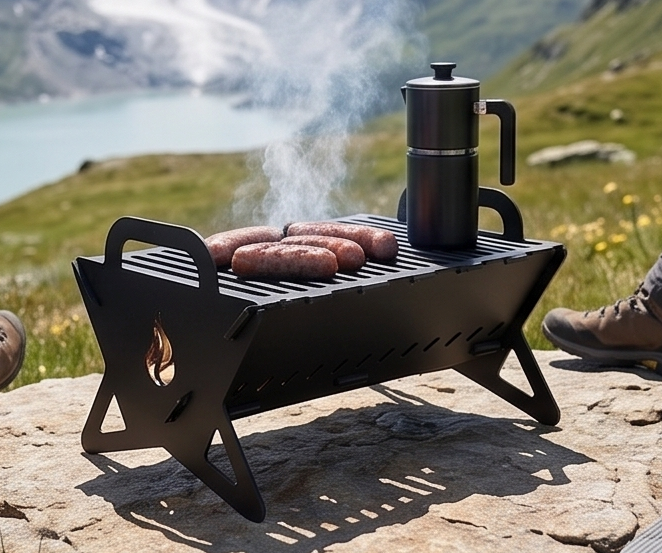 Portable, Collapsible BBQ, Grill, Fire Pit