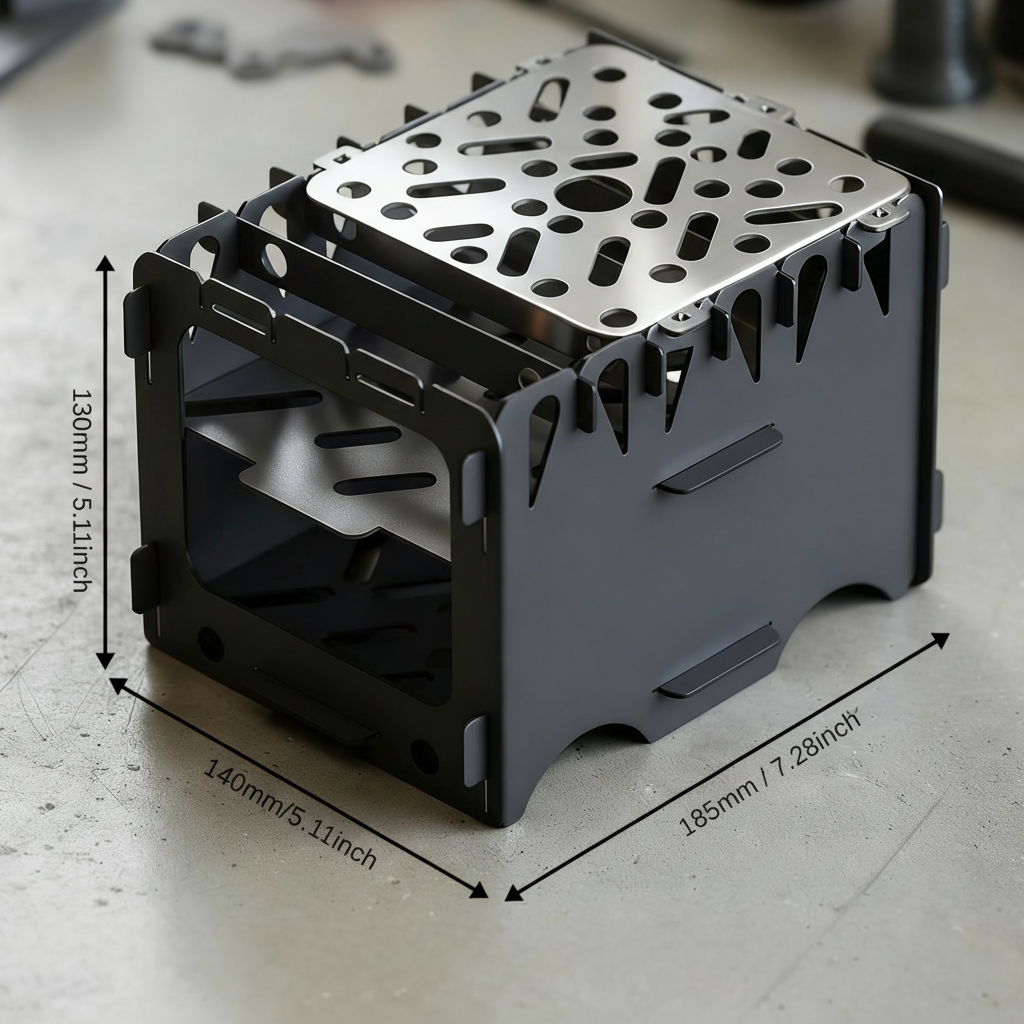 Mini Collapsible, Foldable Camping Grill, BBQ, Stove