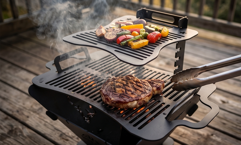 Handcrafted Collapsible Grill, BBQ, Fire Pit - 60cmx45cm