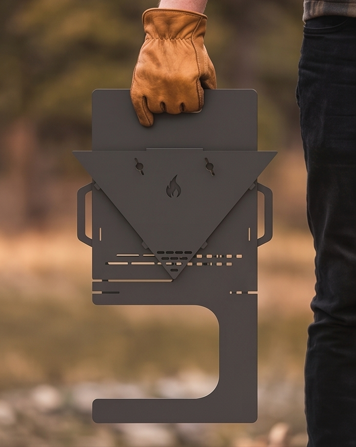 Portable Grill - Collapsible Grill, BBQ and Fire Pit
