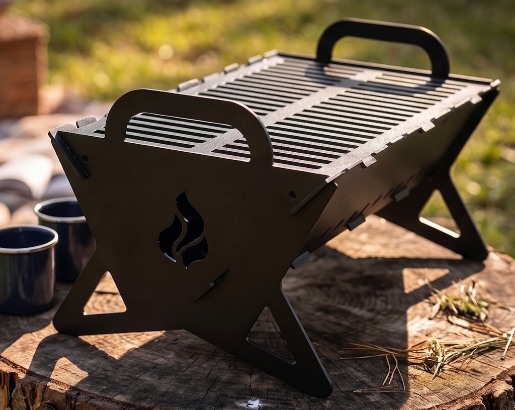 Portable, Collapsible BBQ, Grill, Fire Pit