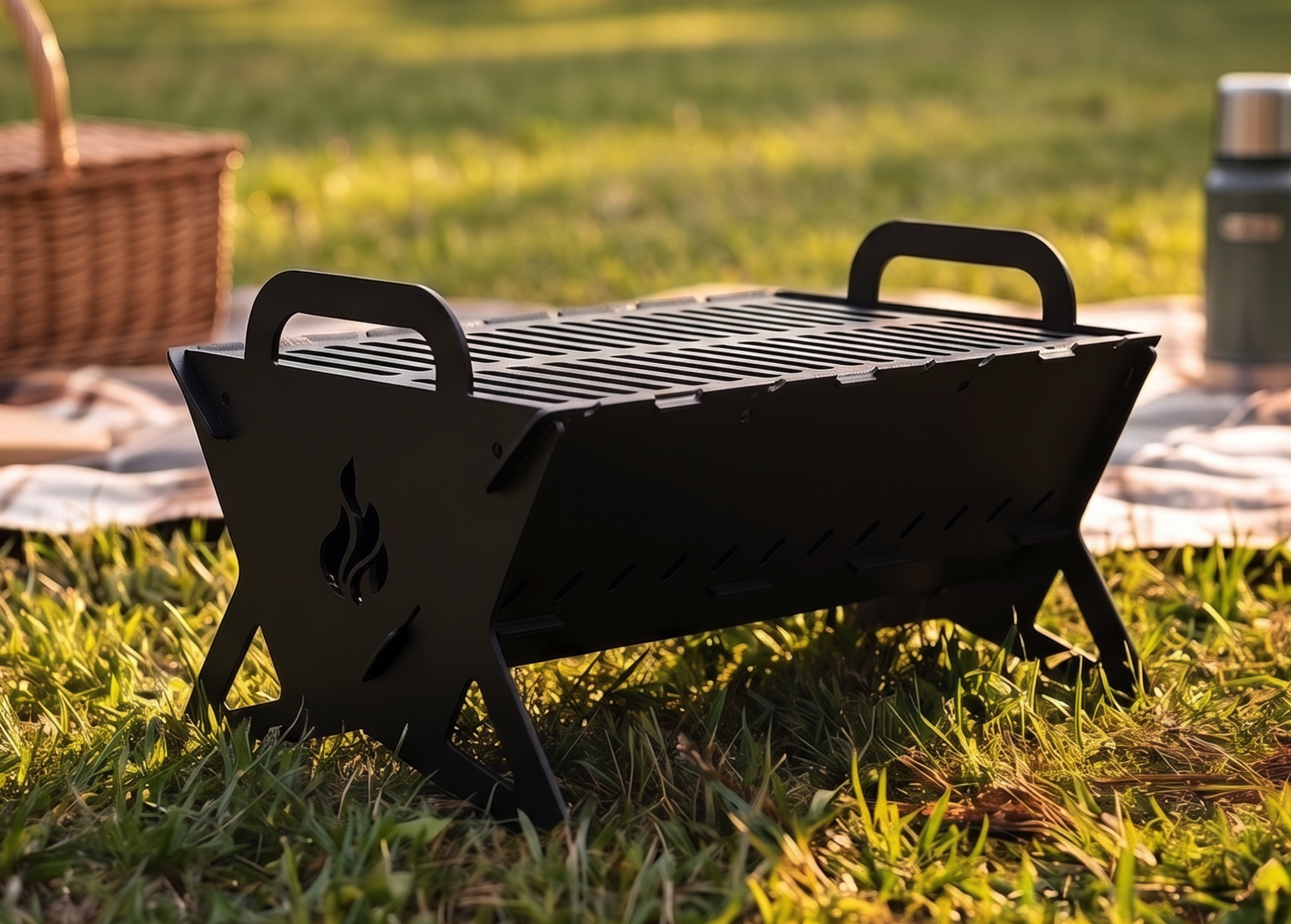 Portable, Collapsible BBQ, Grill, Fire Pit