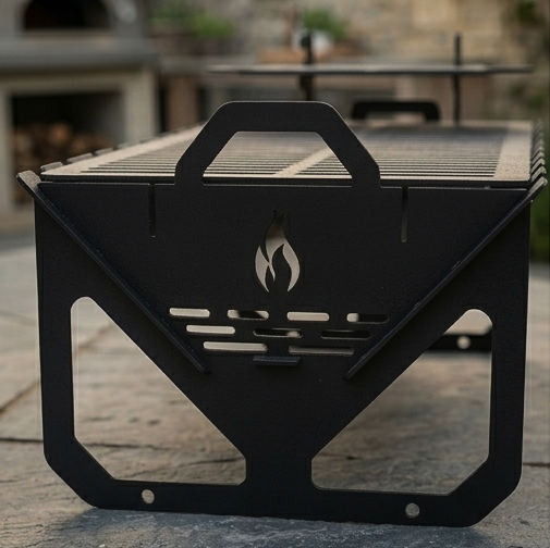 XL Long Collapsible, Foldable & Portable Grill, BBQ, Fire Pit
