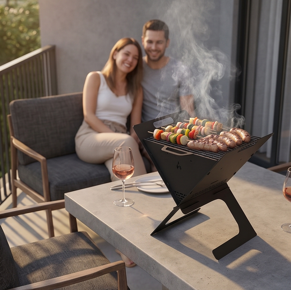 Portable Grill - Collapsible Grill, BBQ and Fire Pit